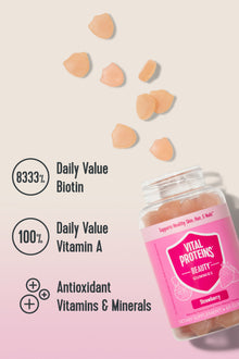 Hair, Skin and Nail Gummies | Vital Proteins Beauty Gummies Biotin gummies