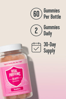 Hair, Skin and Nail Gummies | Vital Proteins Beauty Gummies Biotin gummies